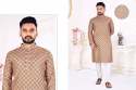 Crochet Sequence Work & Digital print Men Kurta thumb 6