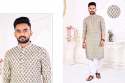 Crochet Sequence Work & Digital print Men Kurta thumb 8