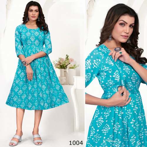  DESHING  SOFT COTTON PRINT MATERNITY KURTI by Royal Export