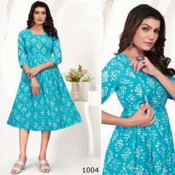  DESHING  SOFT COTTON PRINT MATERNITY KURTI
