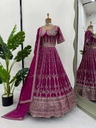 Designer Foux Georgette Lehenga Choli Collection 