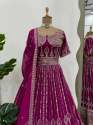 Designer Foux Georgette Lehenga Choli Collection  thumb 3