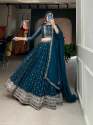 Designer Georgette Lehenga Choli With Sequins & Embroidery Work  thumb 2