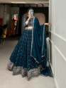 Designer Georgette Lehenga Choli With Sequins & Embroidery Work  thumb 3