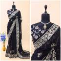 designer georgette saree collection for woman  thumb 2