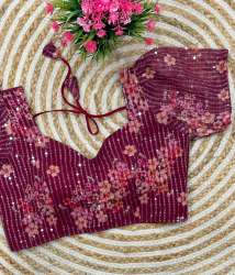 Designer Heavy Georgette Sequence Work Blouse