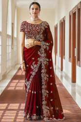 Designer Kasturi Silk Georgette Saree 