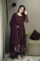 designer latest faux georgette gown colllection  thumb 2
