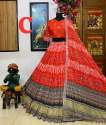 Designer Muslin Cotton Printed Lehenga Choli With Mirror Work thumb 5
