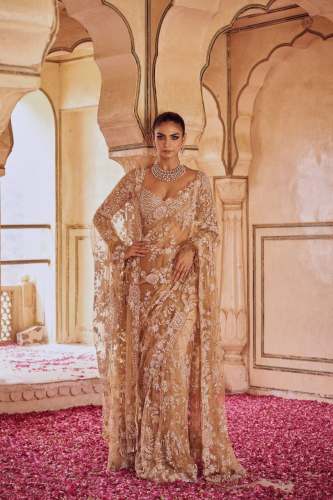 designer New Bollywood Sequence Design  saree collection