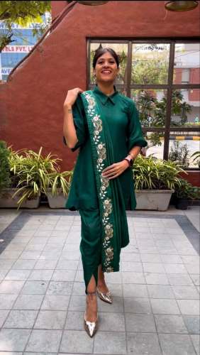 Designer Party Wear Dhoti Style Suit 