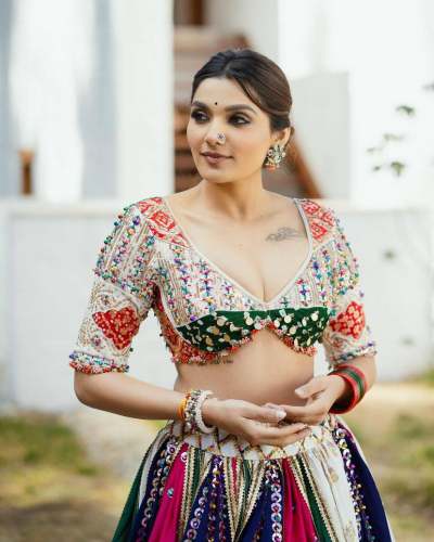 designer printed lehenga choli
