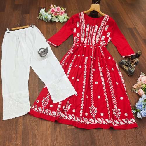 Designer Rayon Cotton Kurti 