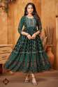 Designer Rayon Long Anarkali Gown With Embroidery Work  thumb 4