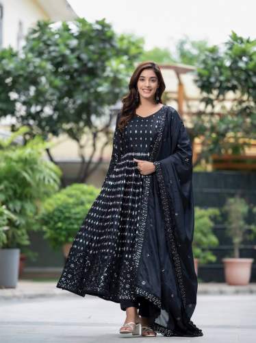 Designer Ready Made Kali Cut Anarkali Suit Collection