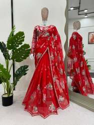 Designer Saree on Havy Georgette Febric