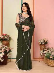 DESIGNER SOFT GEORGETTE SAREE COLLECTION FOR WOMAN 