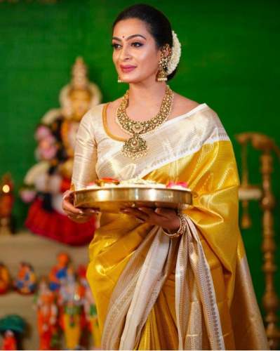 Designer Soft Lichi Silk Saree