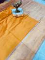 Designer Soft Lichi Silk Saree thumb 4
