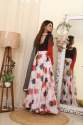 Designer Tabby Silk Gown With Dupatta thumb 10
