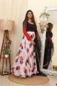 Designer Tabby Silk Gown With Dupatta thumb 8