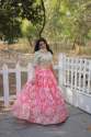 Digital Printed Faux Georgette Lehenga thumb 4