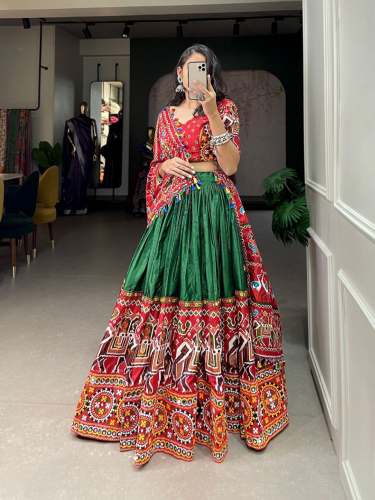 Dola Silk Patola With Gamthi Work Navratri Collection
