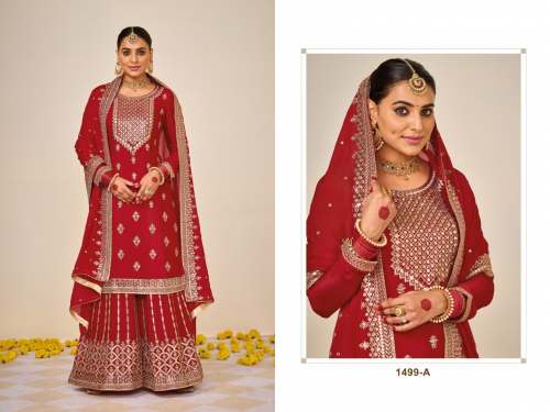 EB 1499 Sequence Embroidered semi Stitched Suit 