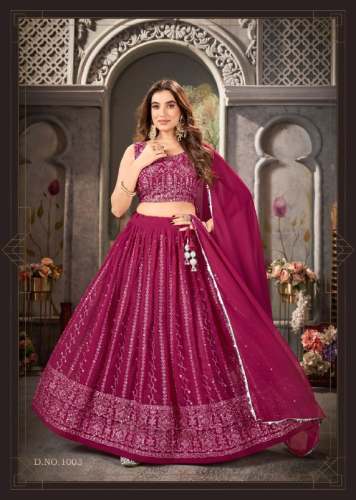 Embroidered Georgette Designer Lehenga Collection 