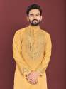 Embroidered Mirror Work Kurta Men thumb 1