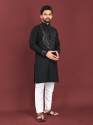 Embroidered Mirror Work Kurta Men thumb 3