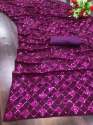 Embroidered work with sequins work saree thumb 7