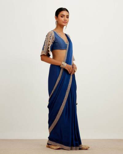 Embroidery Cording  Lace Work On Border Saree