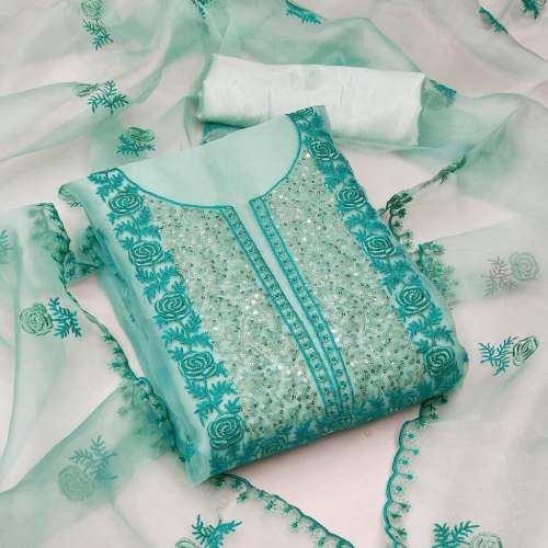 Exclusive Organza Dress Material Suit