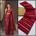 Fancy Organza Saree With Zari Weaving Patta  thumb 10
