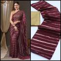 Fancy Organza Saree With Zari Weaving Patta  thumb 4