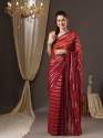 Fancy Organza Saree With Zari Weaving Patta  thumb 6