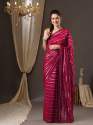 Fancy Organza Saree With Zari Weaving Patta  thumb 7