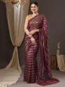 Fancy Organza Saree With Zari Weaving Patta  thumb 8