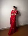 FANCY PARTY WEAR FAUX GEORGETTE LEHENGA SAREE  thumb 1