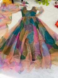 Fancy Tabby Silk Organza Gown