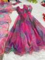 Fancy Tabby Silk Organza Gown thumb 10