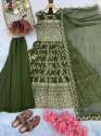 Faux Georgette Embroidery Suit  thumb 3