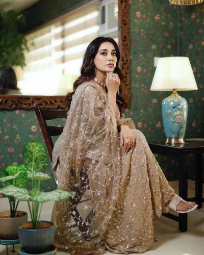 Faux Georgette Sharara 