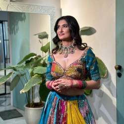 Featuring Printed lehenga choli in Heavy Muslin cotton