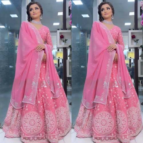 Fox Georgette And Sequence Work lehengha choli