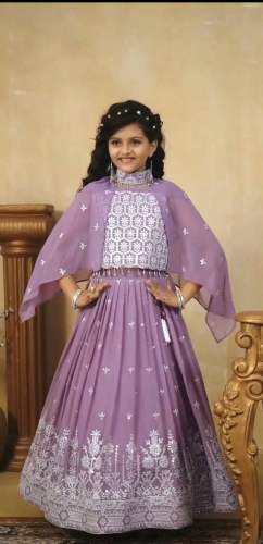  Fox Georgette Kids Lehenga Choli