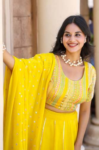 FOX GEORGETTE LEHENGA CHOLI 