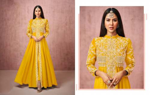 Fox Georgette with Cording work With Anarkali suit