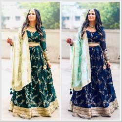 Fox Georgette With Heavy Sequence Embroidery gown